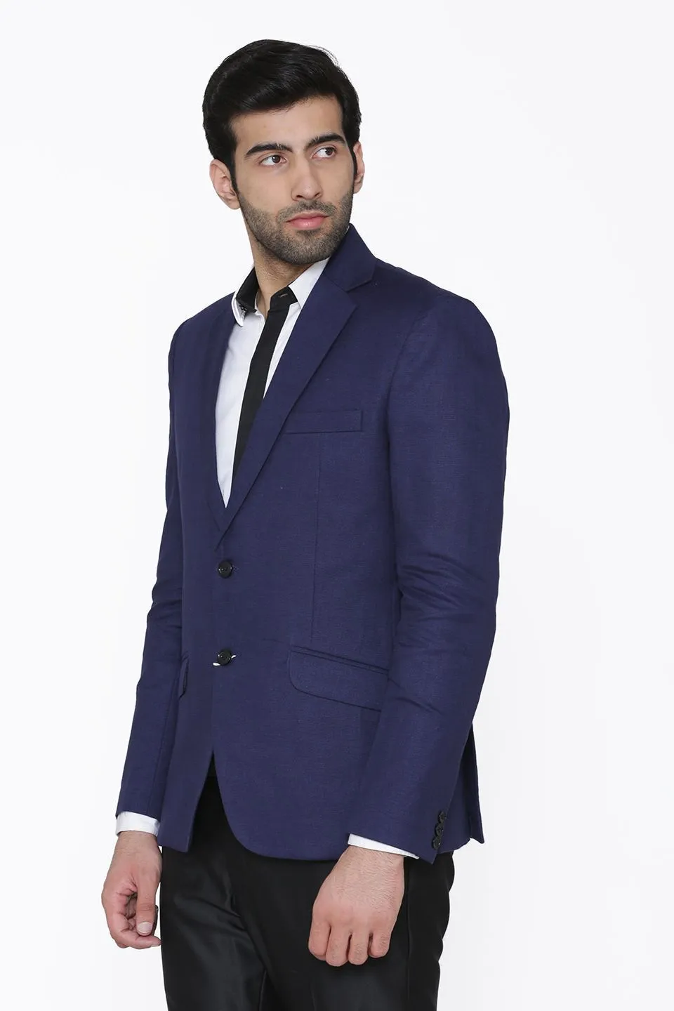 100% Linen Blue Blazer