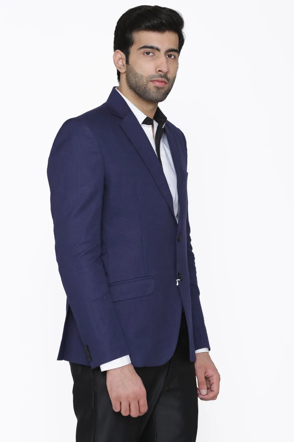 100% Linen Blue Blazer