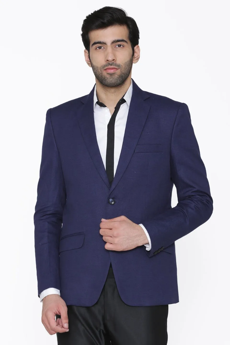 100% Linen Blue Blazer