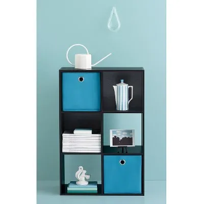 11" 6 Cube Organizer Shelf Espresso - Room Essentials