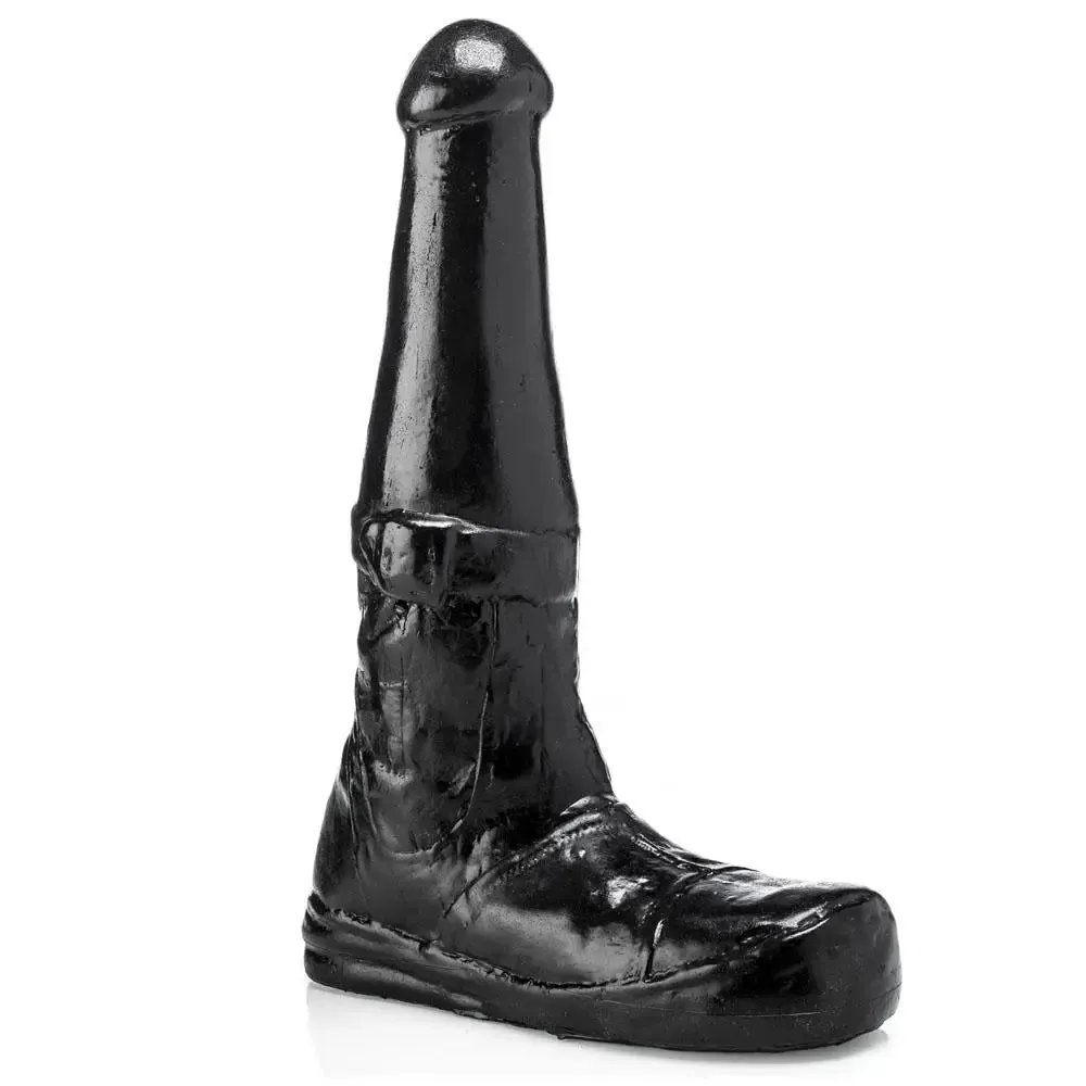 13-inch Army Boot Shaped Massive Black Dildo