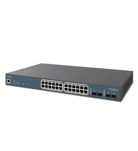 24-Port Gigabit PoE  Switch with 410W Bu