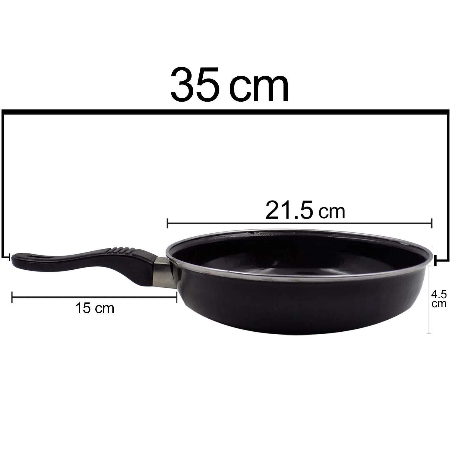 2524 Induction Base Hard Anodized Tadka Fry Pan Nonstick