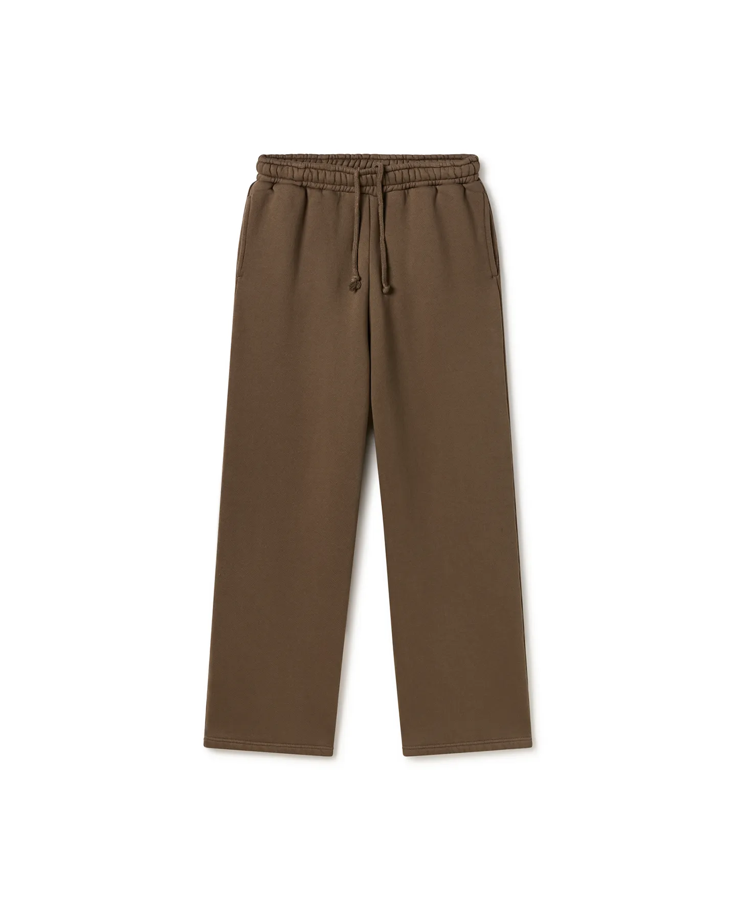 450 GSM 'Mocha Brown' Straight-leg Pants