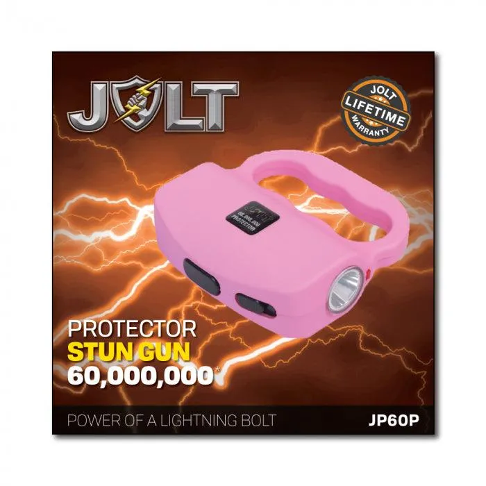 6 Units Jolt Protector 60,000,000 Volt Stun Gun with Light