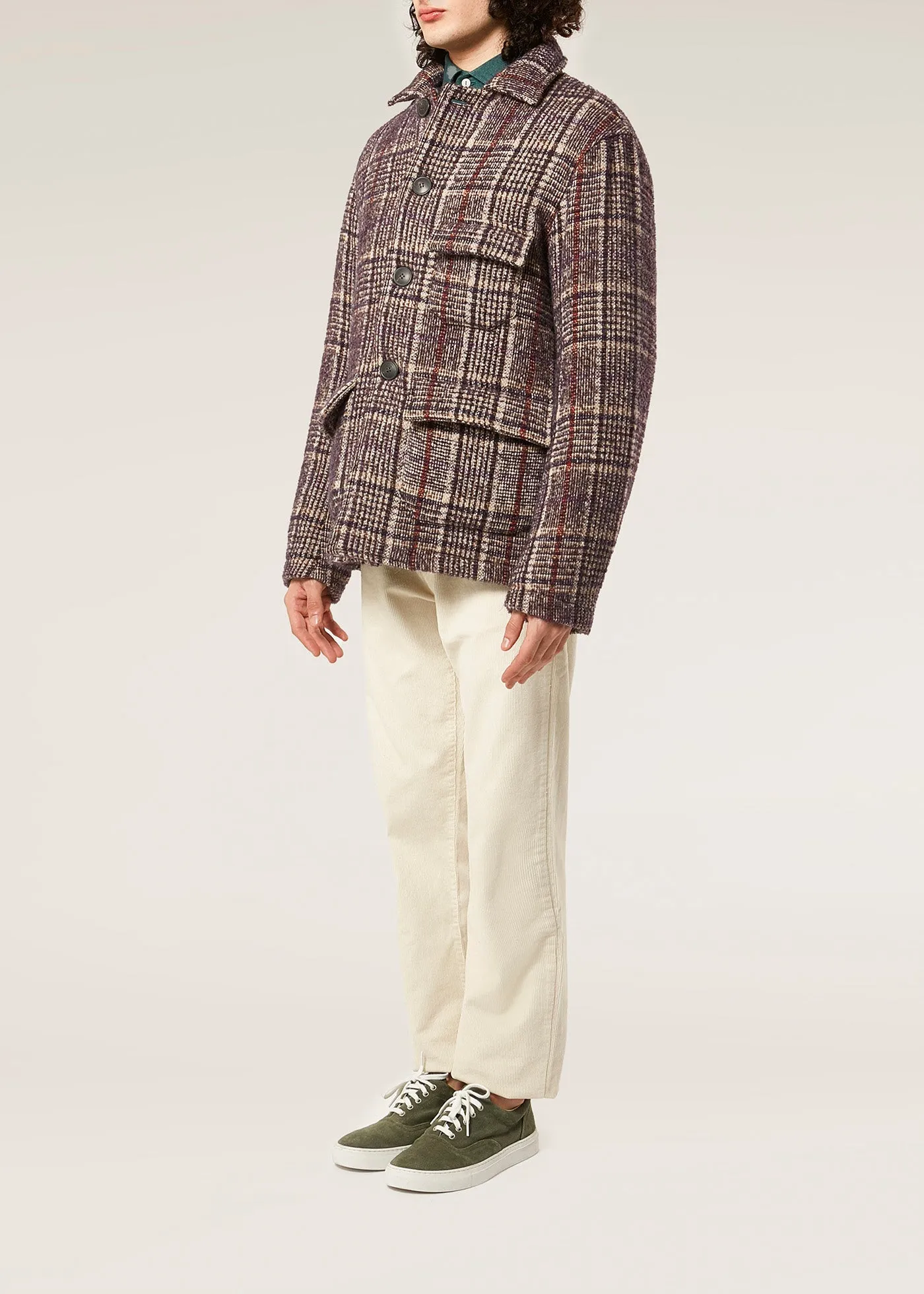 AADERBALE WOOL CHECKED JACKET