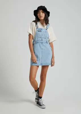 Afends Womens Olivia - Overall Dress - Stone Bleach