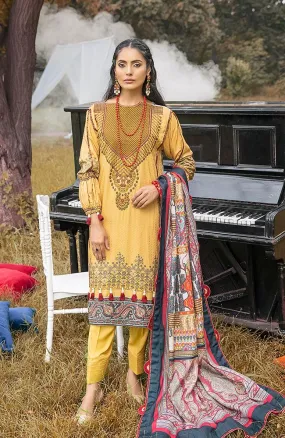 Al Zohaib Wintry Breeze Embroidered Winter Collection with Shawl – WB21-01