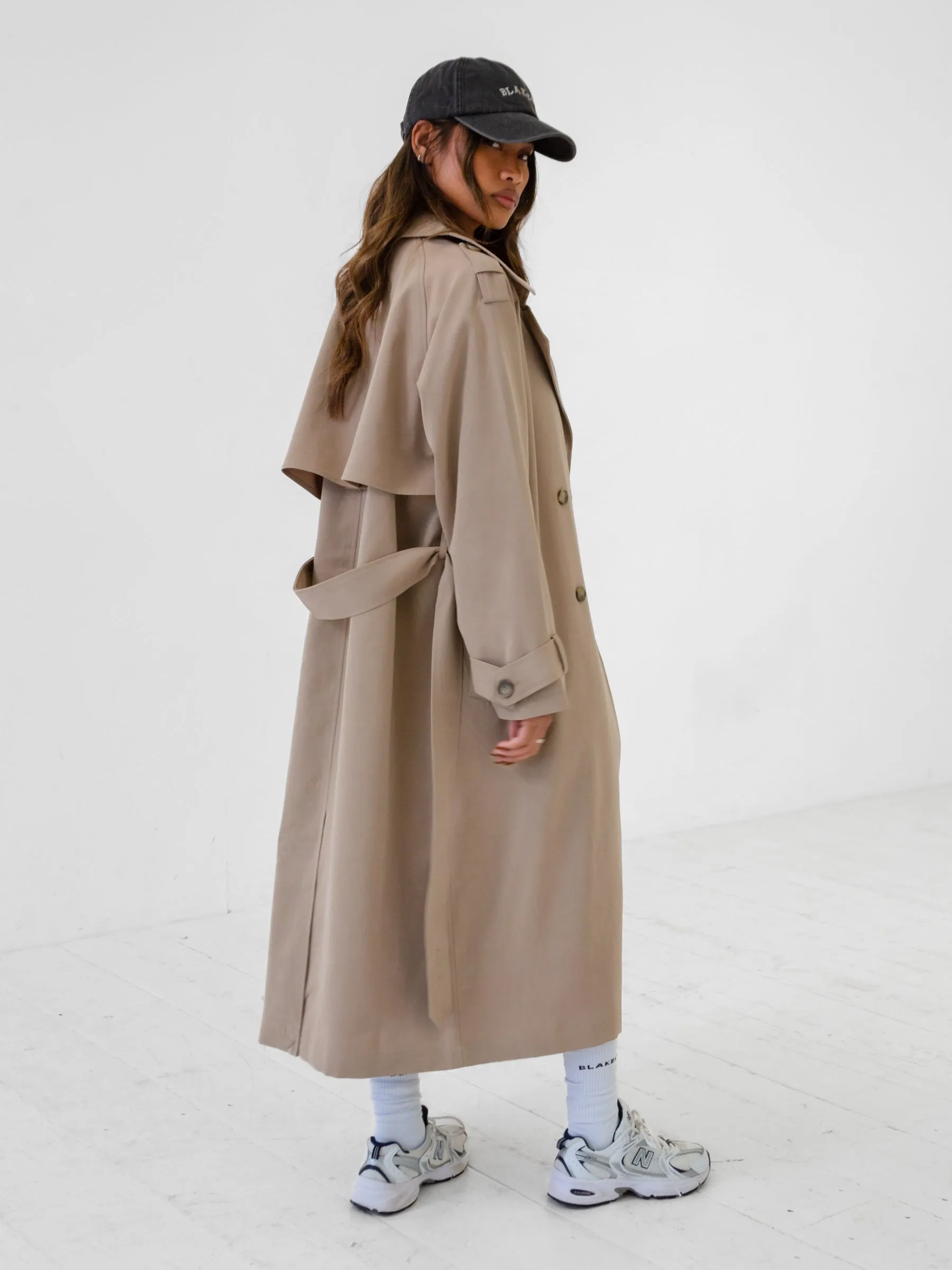 Amara Trench Coat - Beige