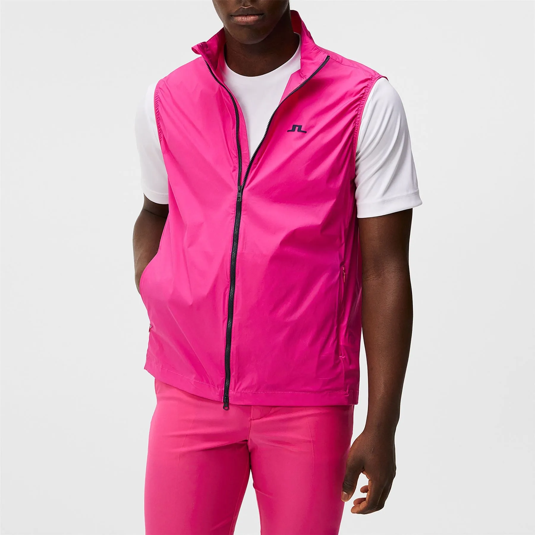 Ash Stretch Light Packable Gilet Fuchsia Purple - SS24