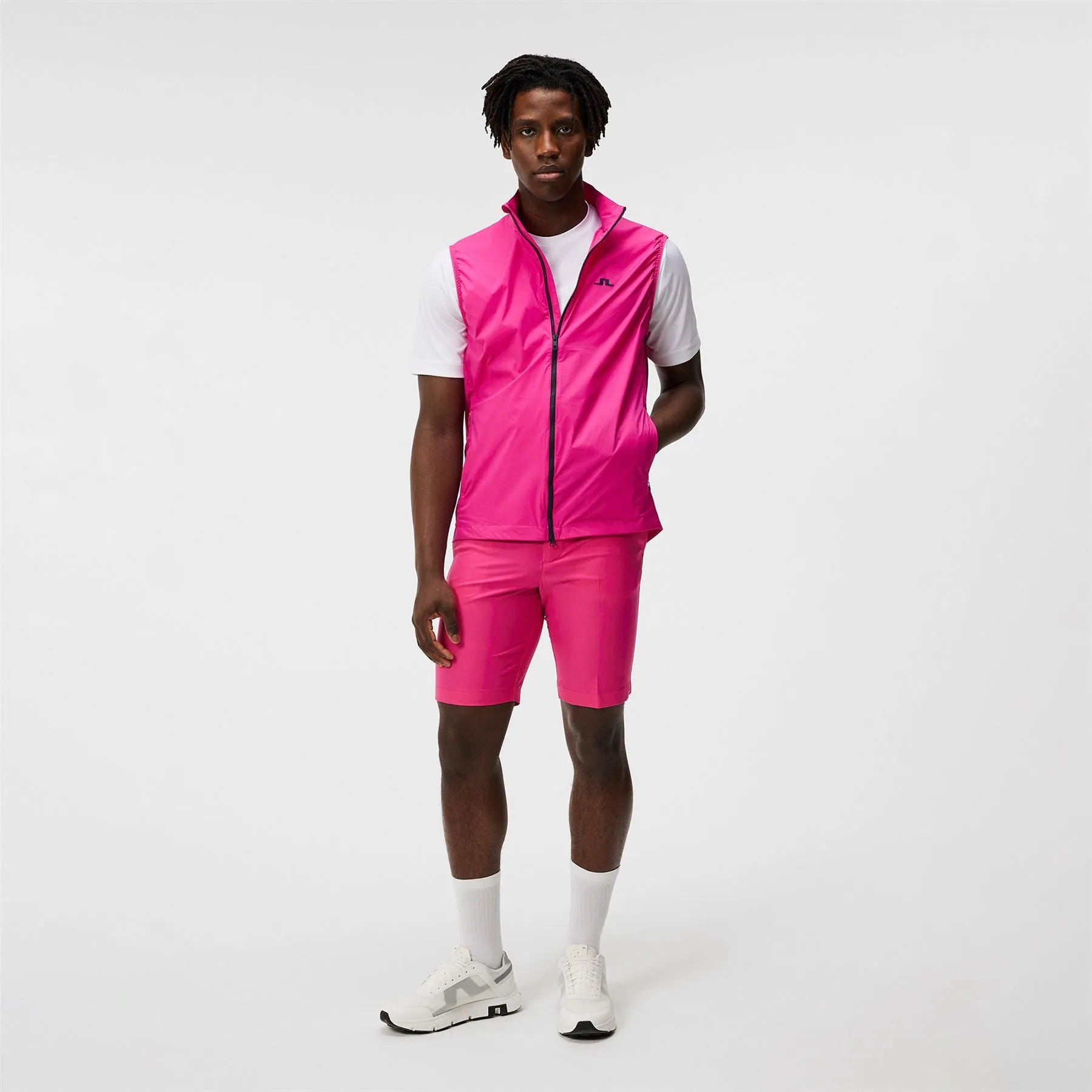 Ash Stretch Light Packable Gilet Fuchsia Purple - SS24