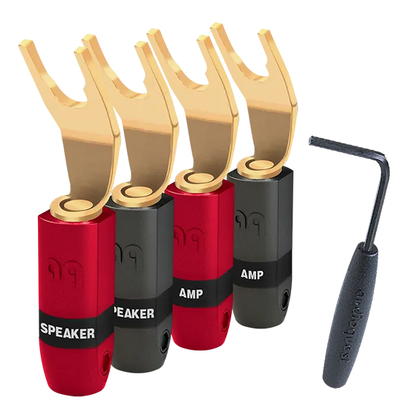 AudioQuest SureGrip300 Spade Connectors - 4 Pack