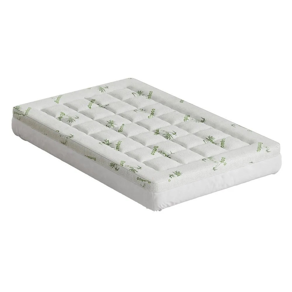 Bamboo Pillowtop Mattress Topper 7.5cm Thickness - King Single