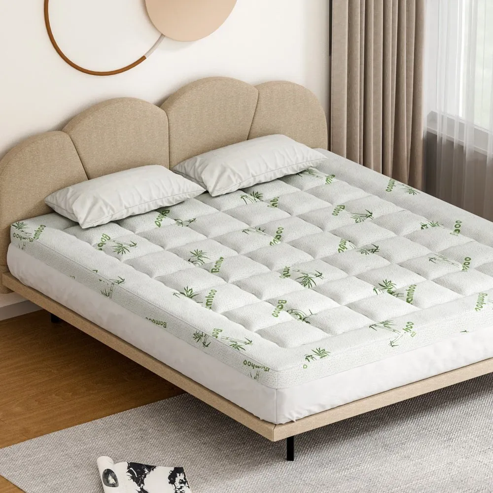 Bamboo Pillowtop Mattress Topper 7.5cm Thickness - King