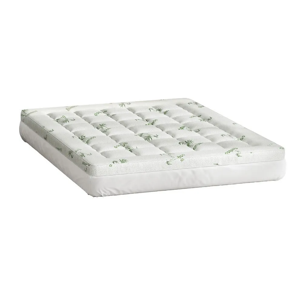 Bamboo Pillowtop Mattress Topper 7.5cm Thickness - Queen