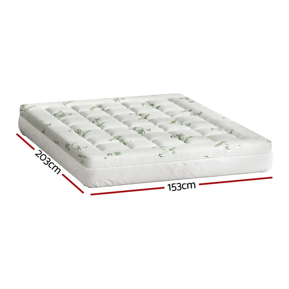 Bamboo Pillowtop Mattress Topper 7.5cm Thickness - Queen