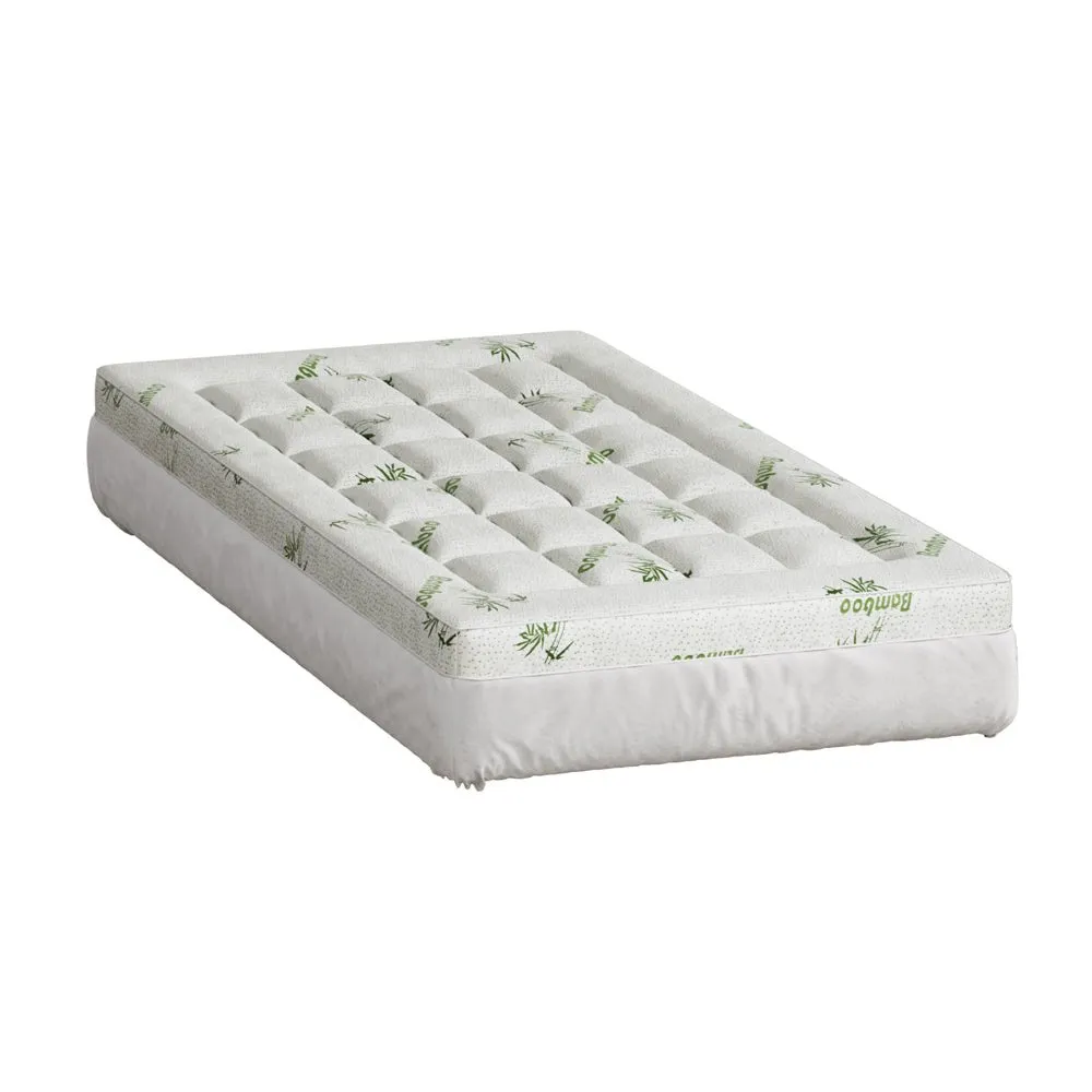 Bamboo Pillowtop Mattress Topper 7.5cm Thickness - Single