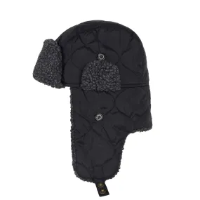 Barbour Sandbay Quilted Trapper Hat Black