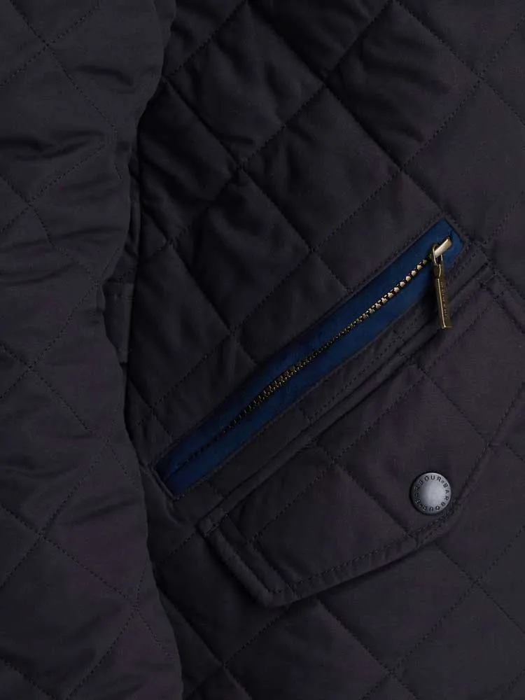 BARBOUR Shoveler Quilted Jacket - Mens - Navy