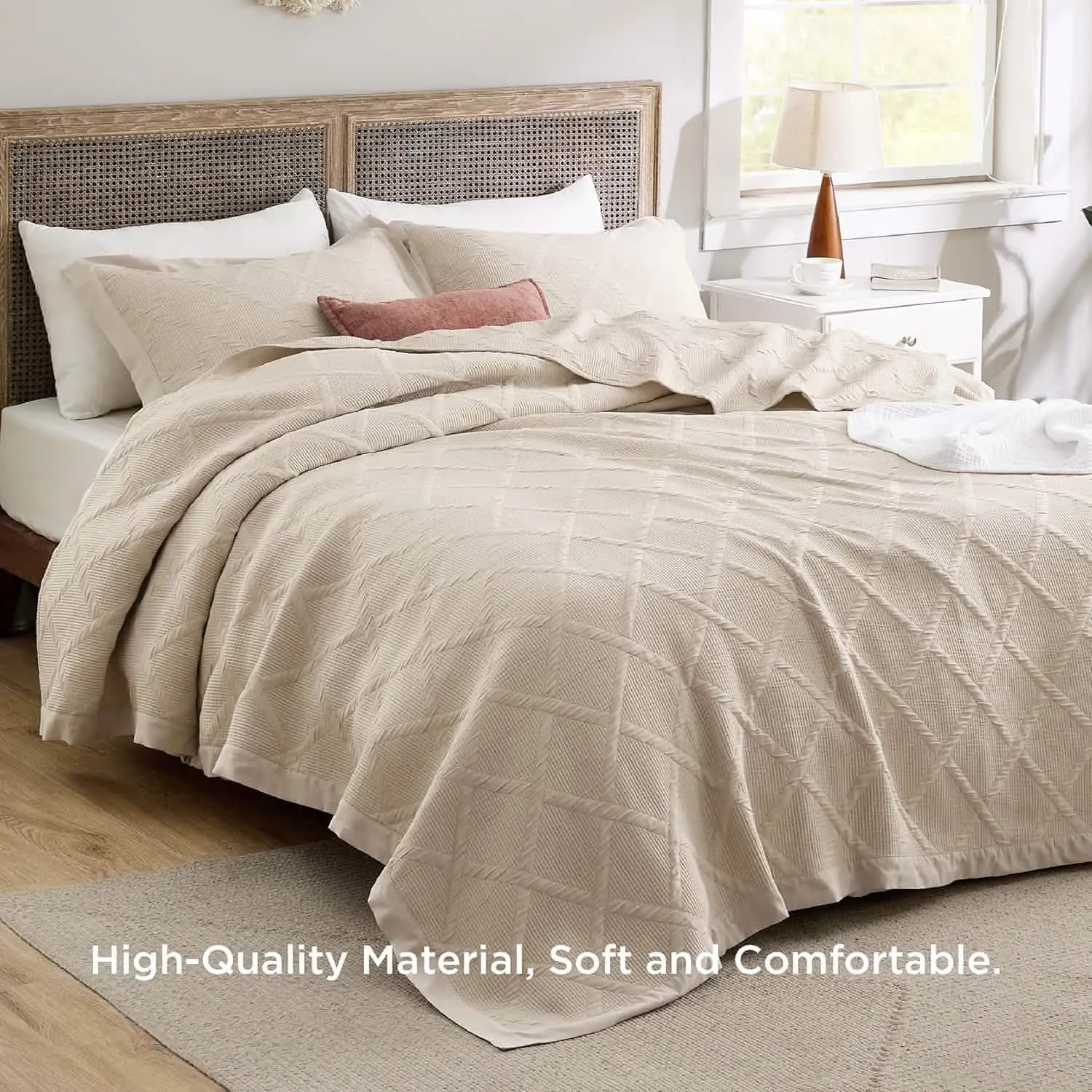 Bedsure Grace Diamond Quilt Set