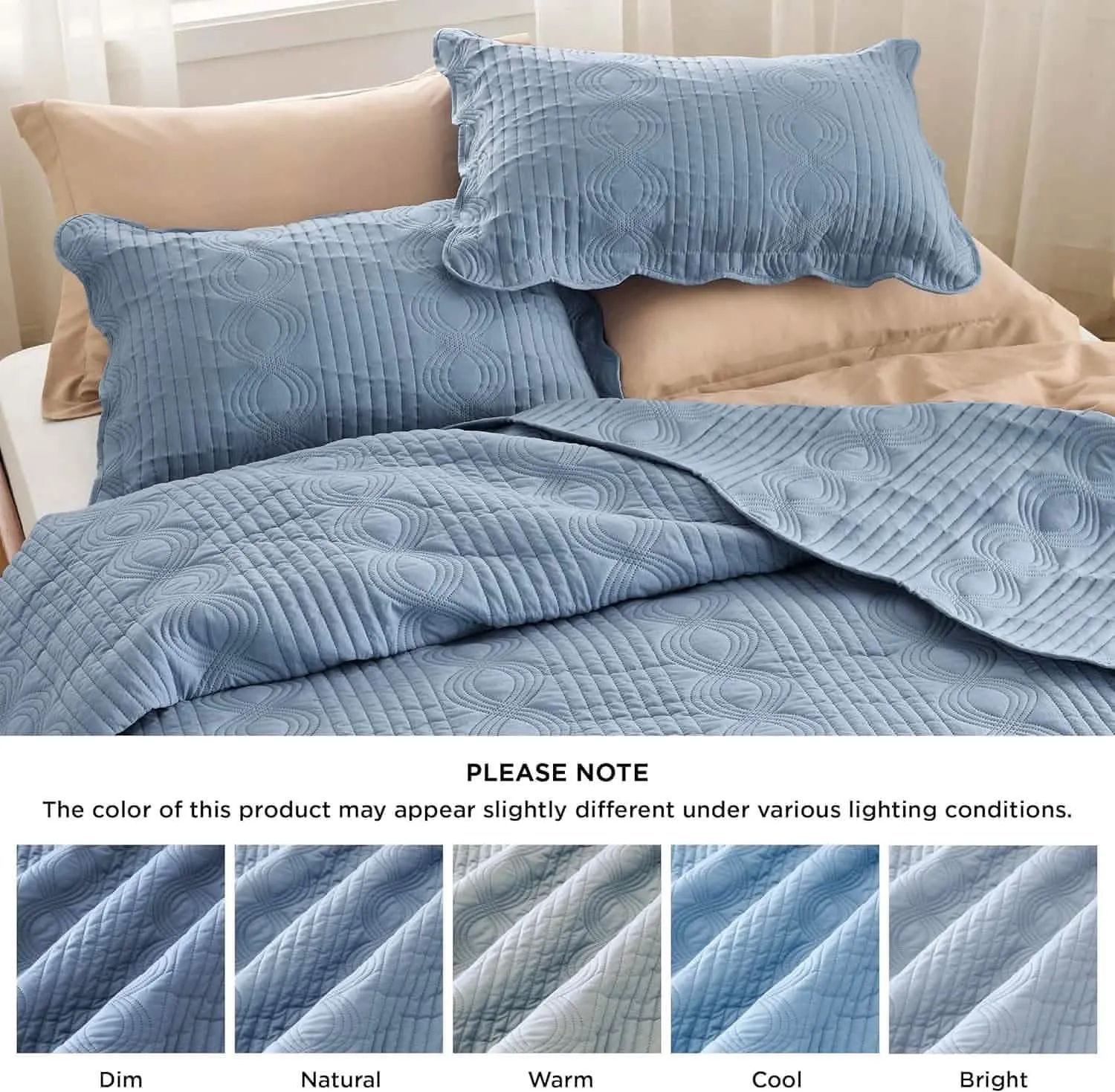 Bedsure Ultrasonic Quilt set