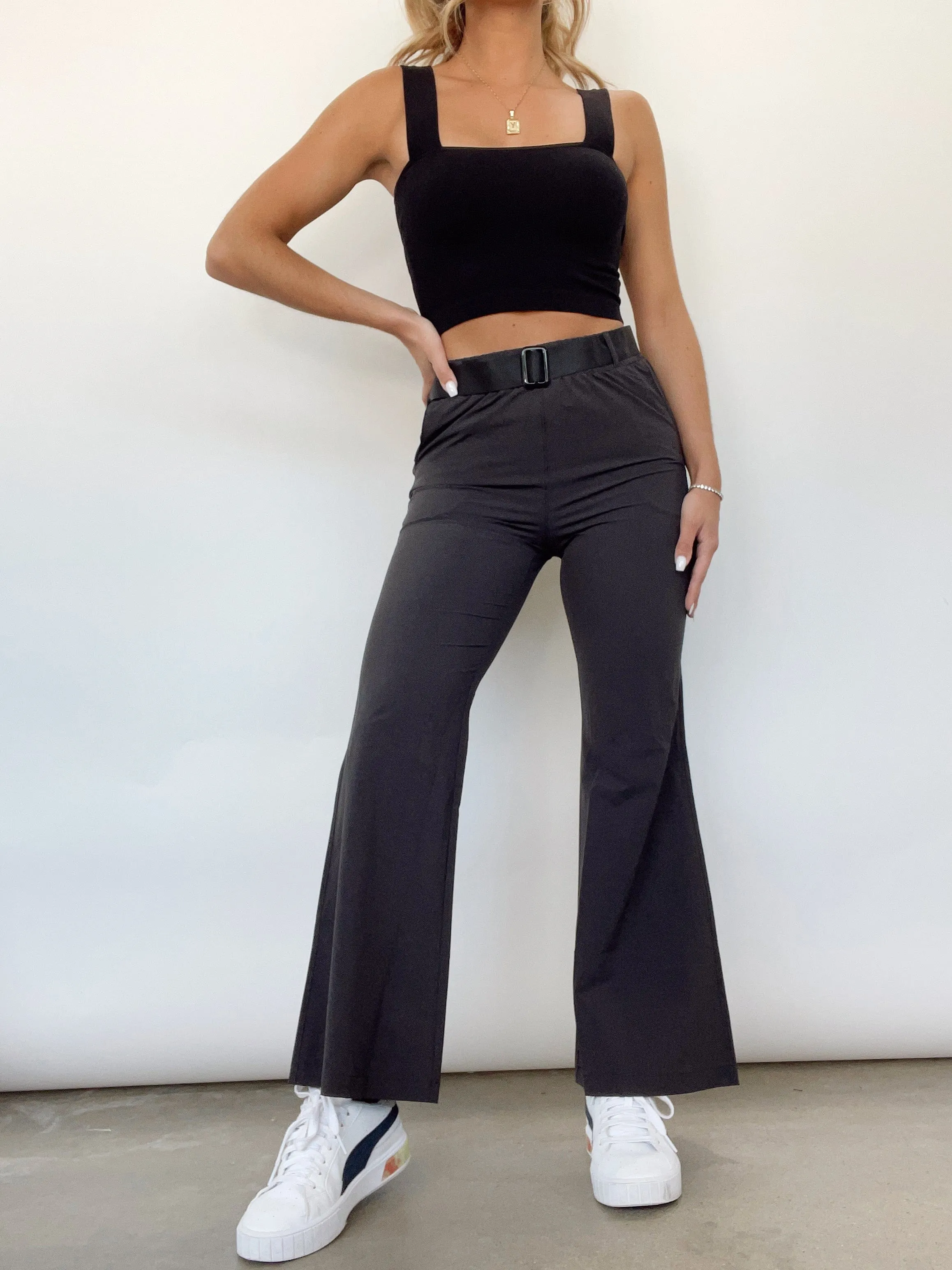 Belted Flare Pant