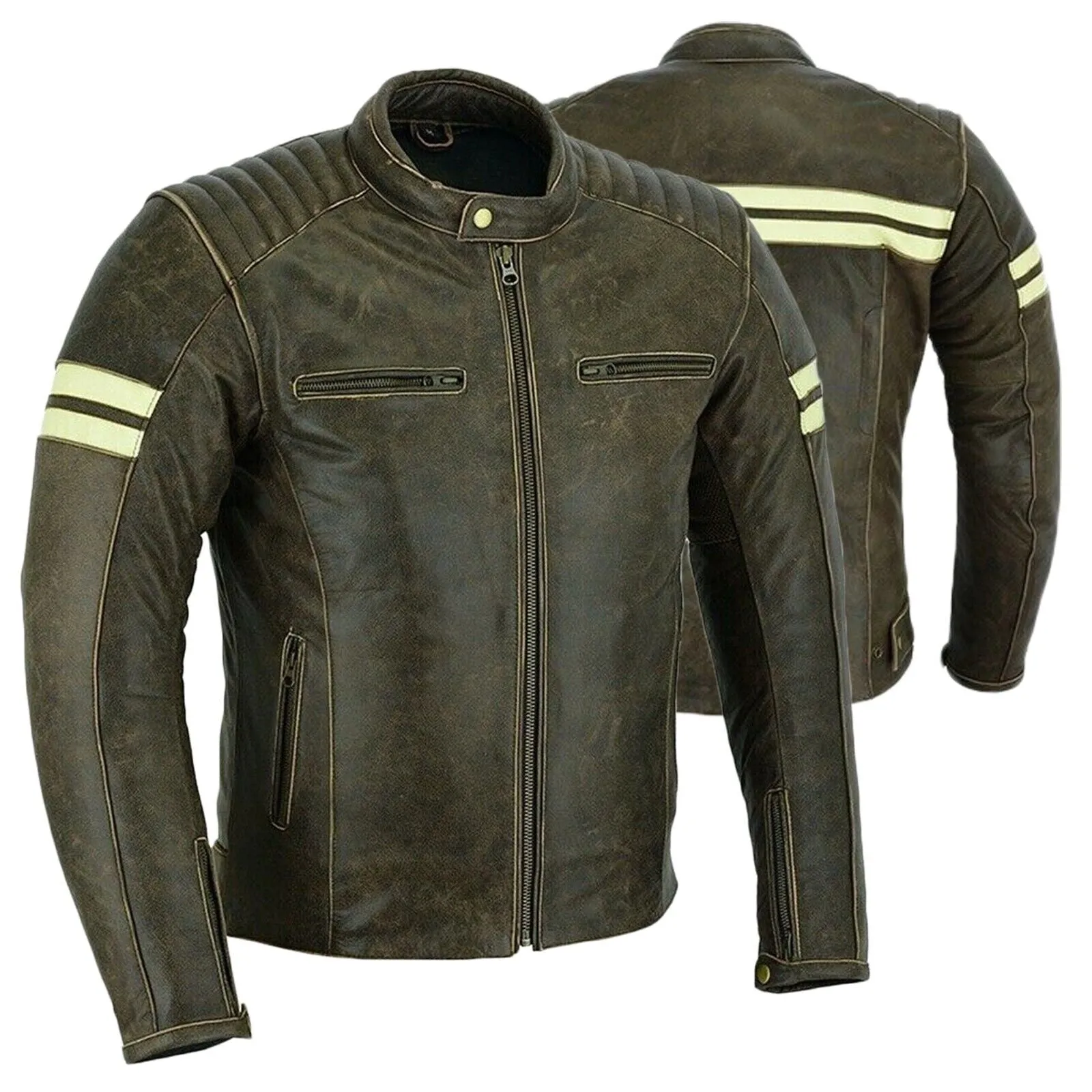 BGA ROADSTER Retro Classic Leather Jackets