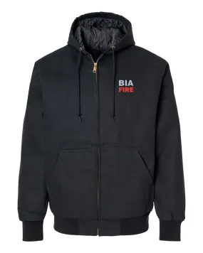 BIA FIRE -INSULATED CANVAS JACKET-BLACK