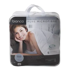 Bianca Bedding RELAX RIGHT PURE MICROFIBRE 550GSM WINTER WEIGHT QUILT