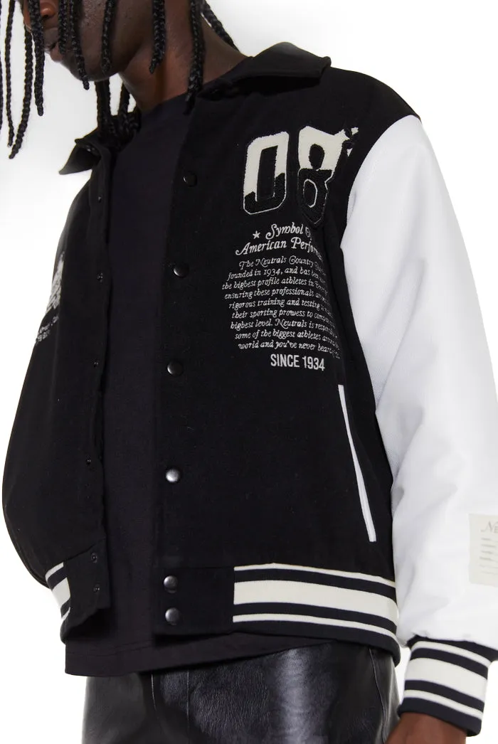 Black NTRLS Varsity Jacket