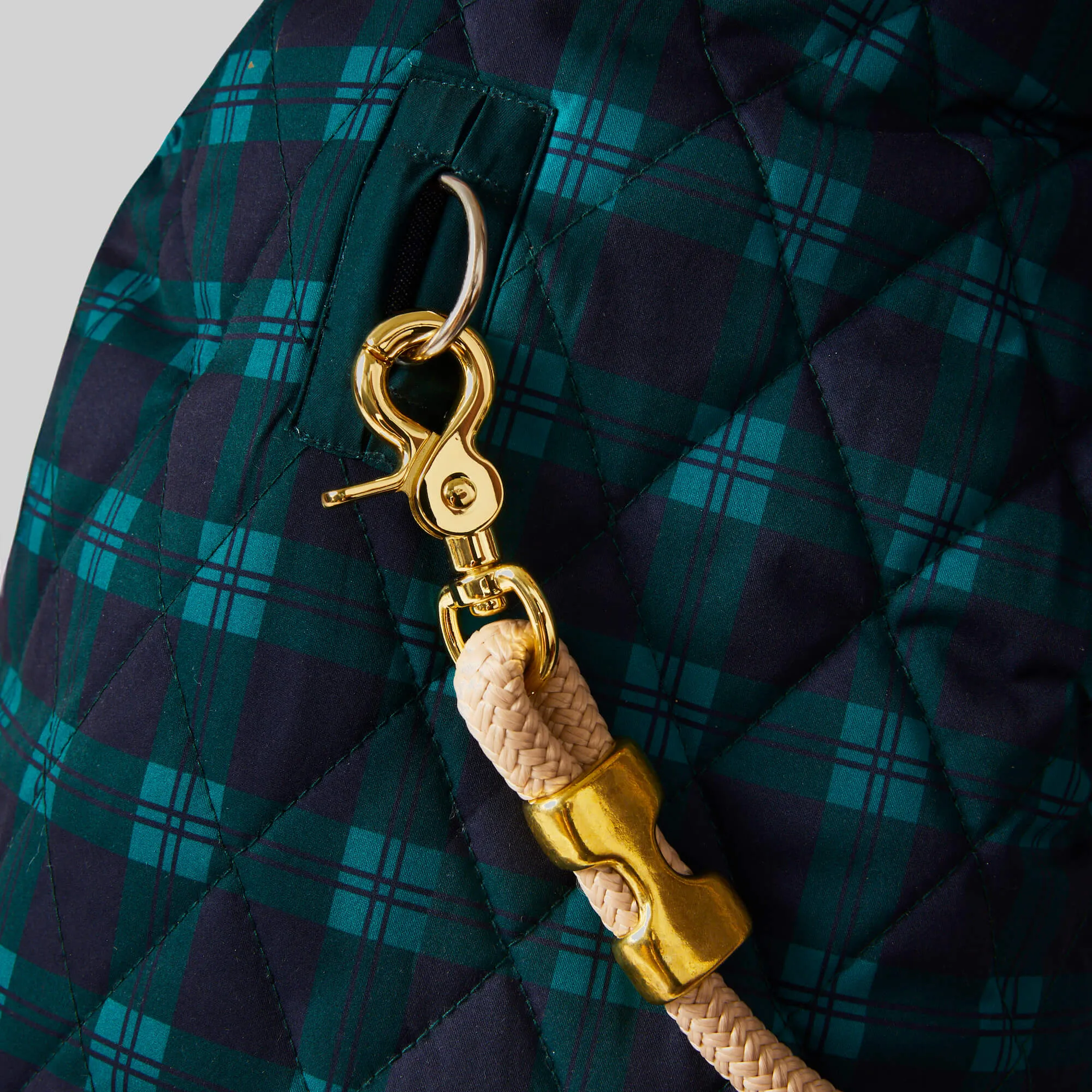 Black Watch Plaid Reversible Dog Jacket