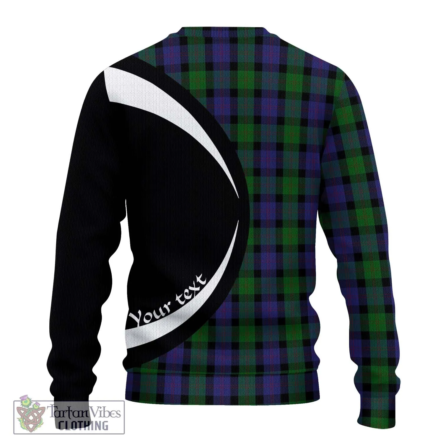 Blair Tartan Ugly Sweater with Family Crest Circle Style