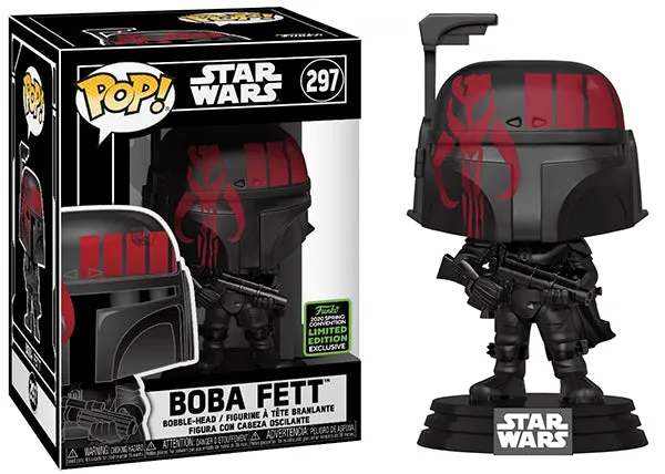 Boba Fett (Black, No Stack) 297 - 2020 Spring Convention Exclusive  [Damaged: 7/10]