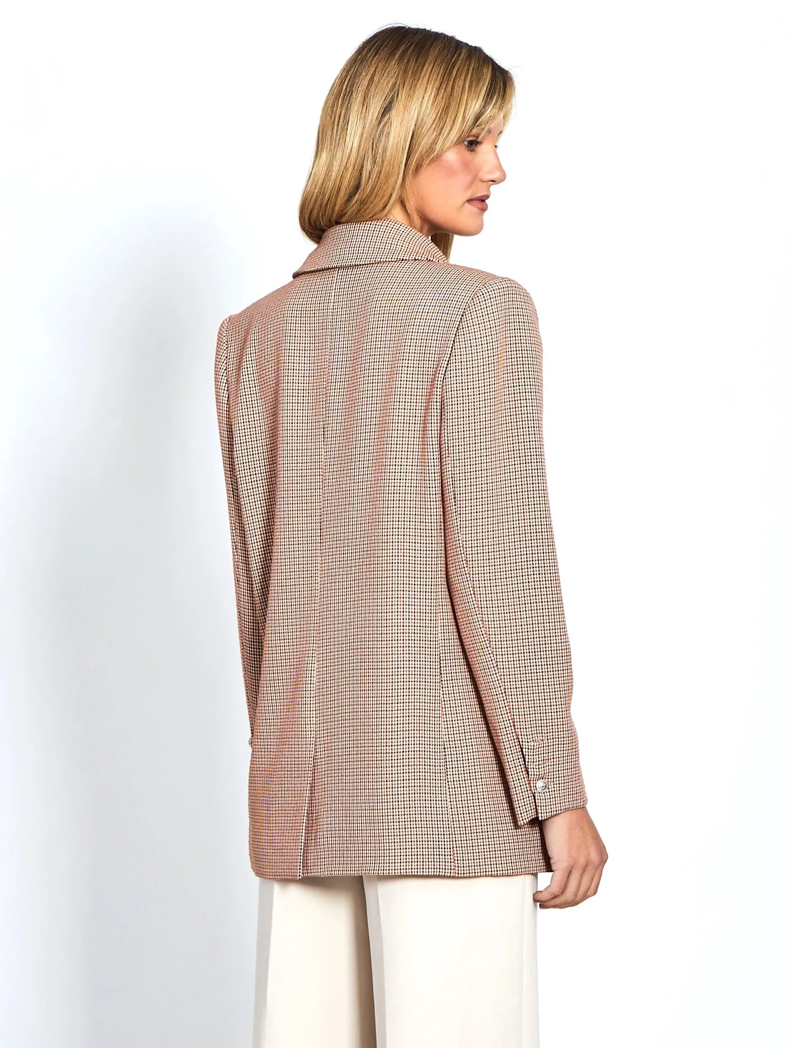 Boyfriend Blazer - Beige Check