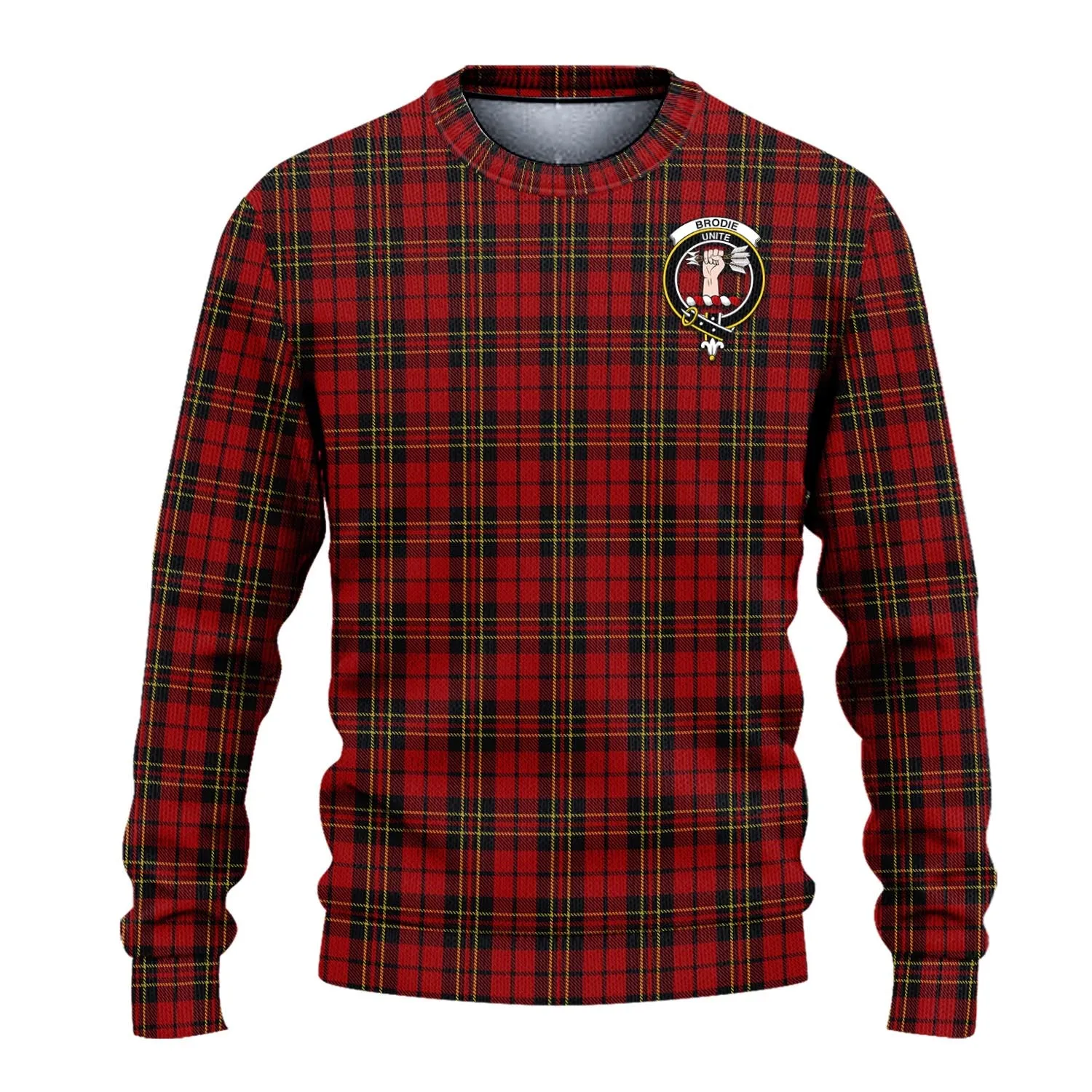 Brodie Tartan Ugly Sweater with Family Crest