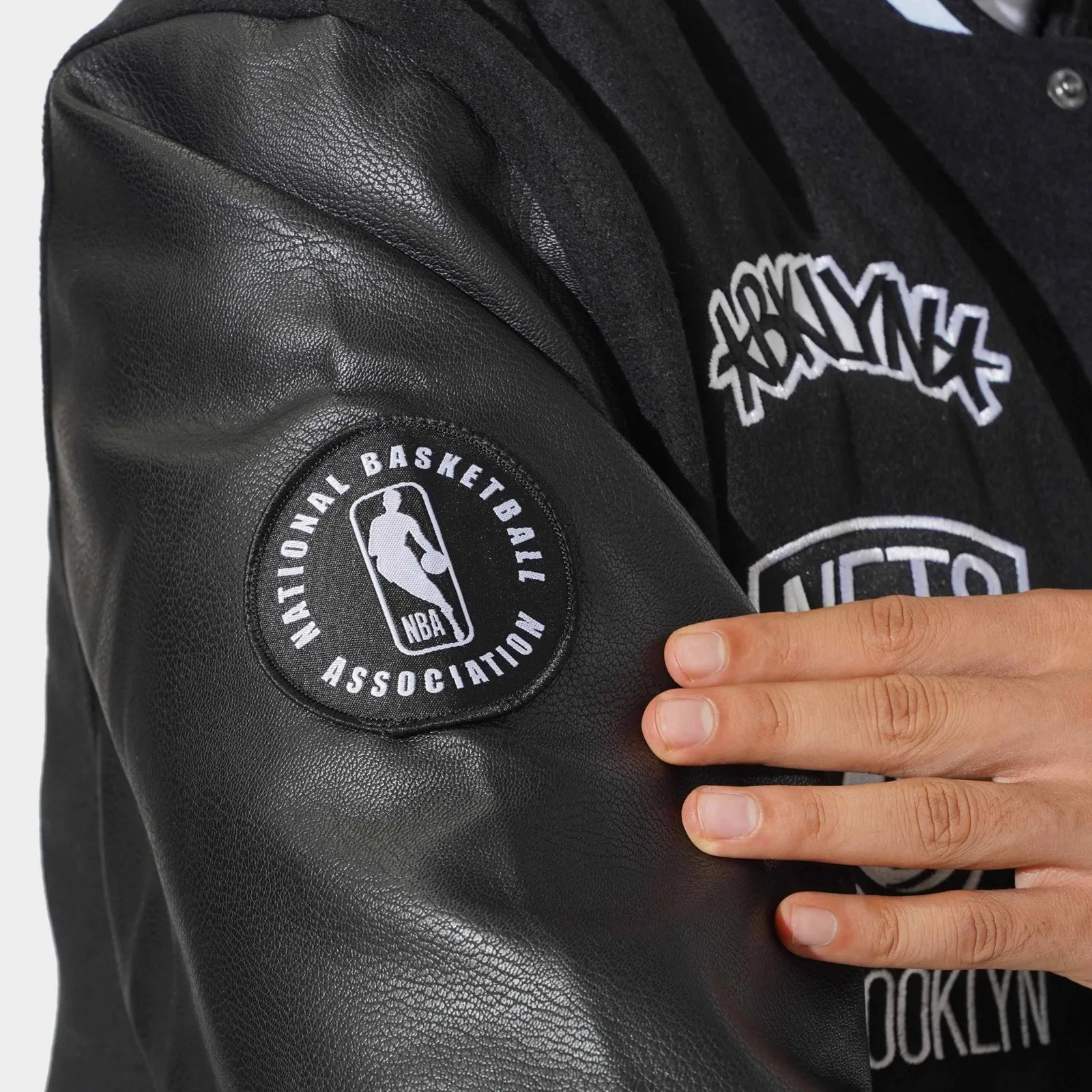 Brooklyn Nets Aberdeen Letterman NBA Essentials Jacket by Mitchell & Ness