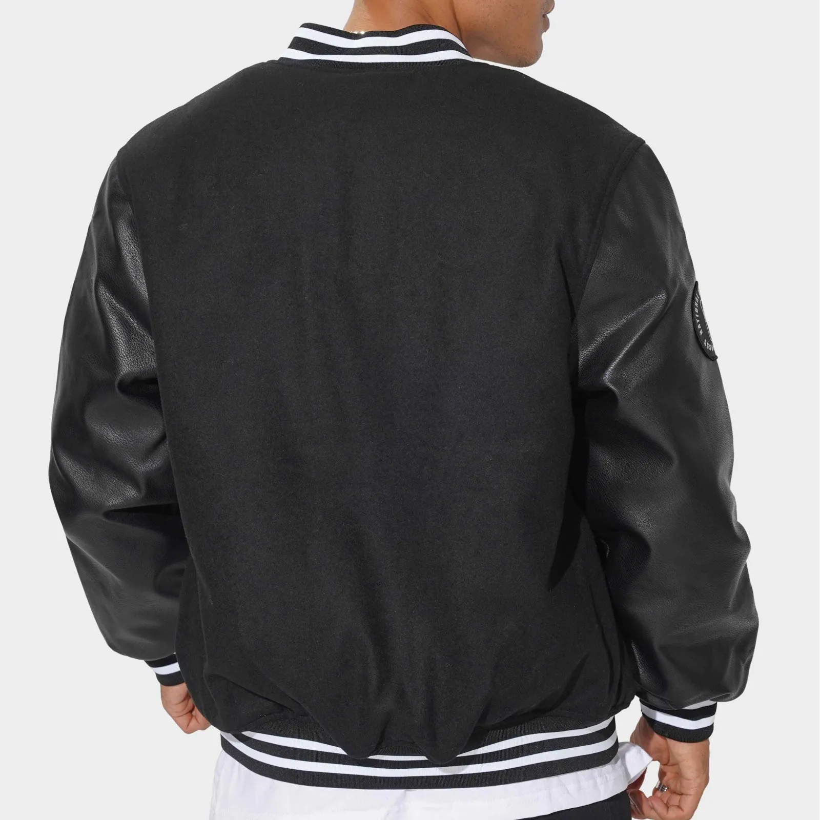 Brooklyn Nets Aberdeen Letterman NBA Essentials Jacket by Mitchell & Ness