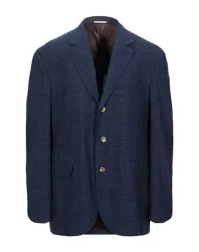 Brunello Cucinelli Man Blazer Dark blue 46 suit