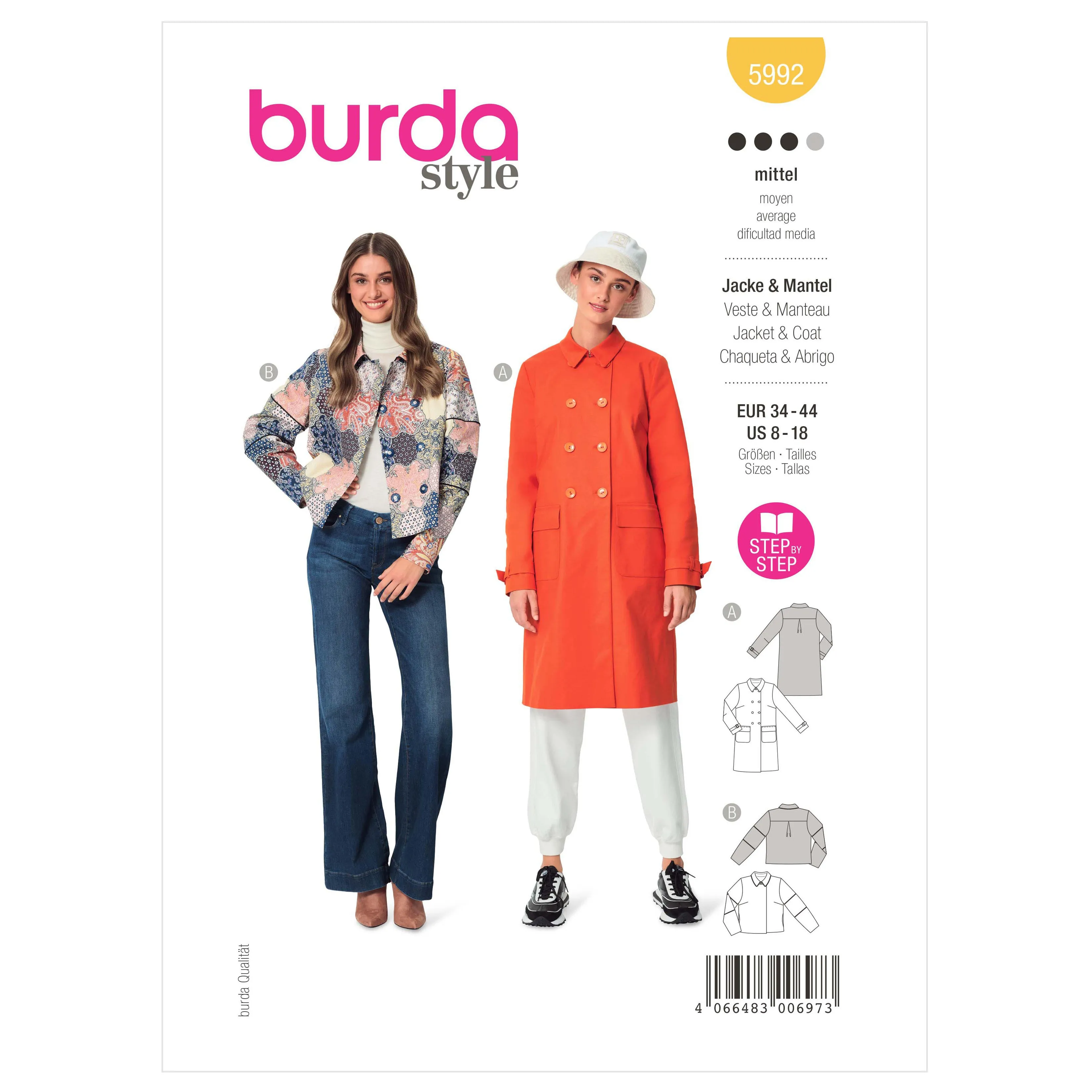 Burda Pattern 5992 Misses' Jacket