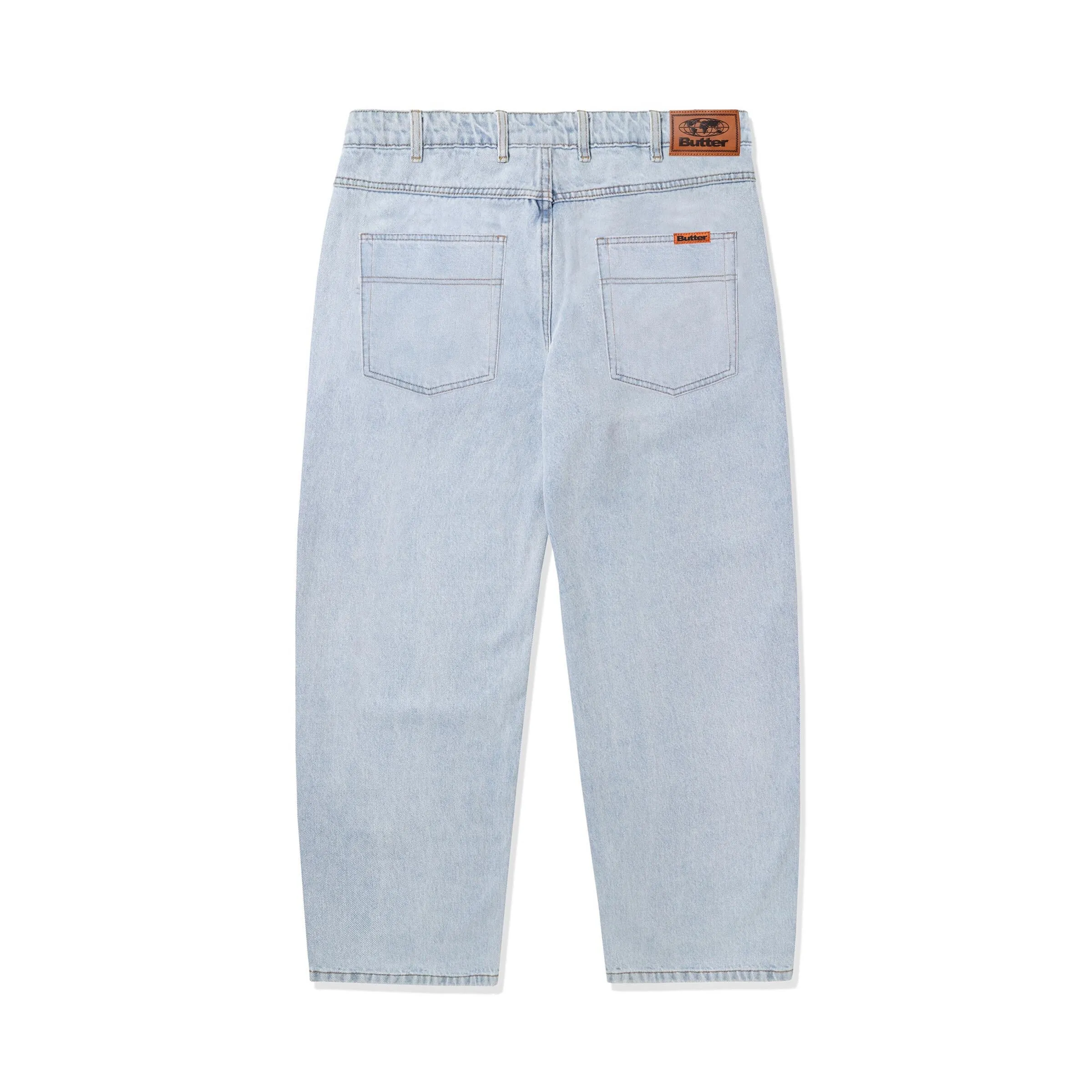 Butter Baggy Denim Jeans: Light Blue