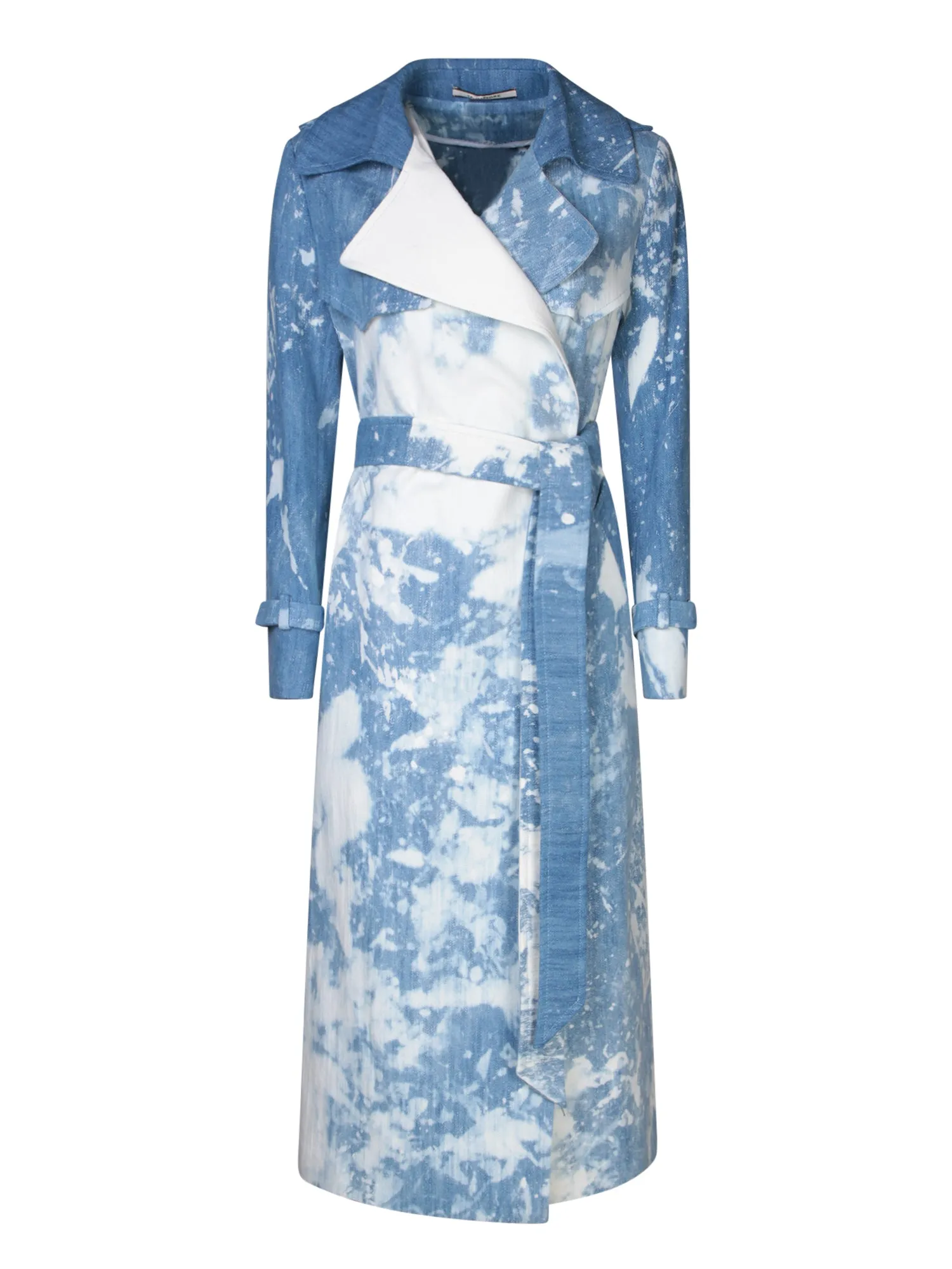 Carola light blue trench coat