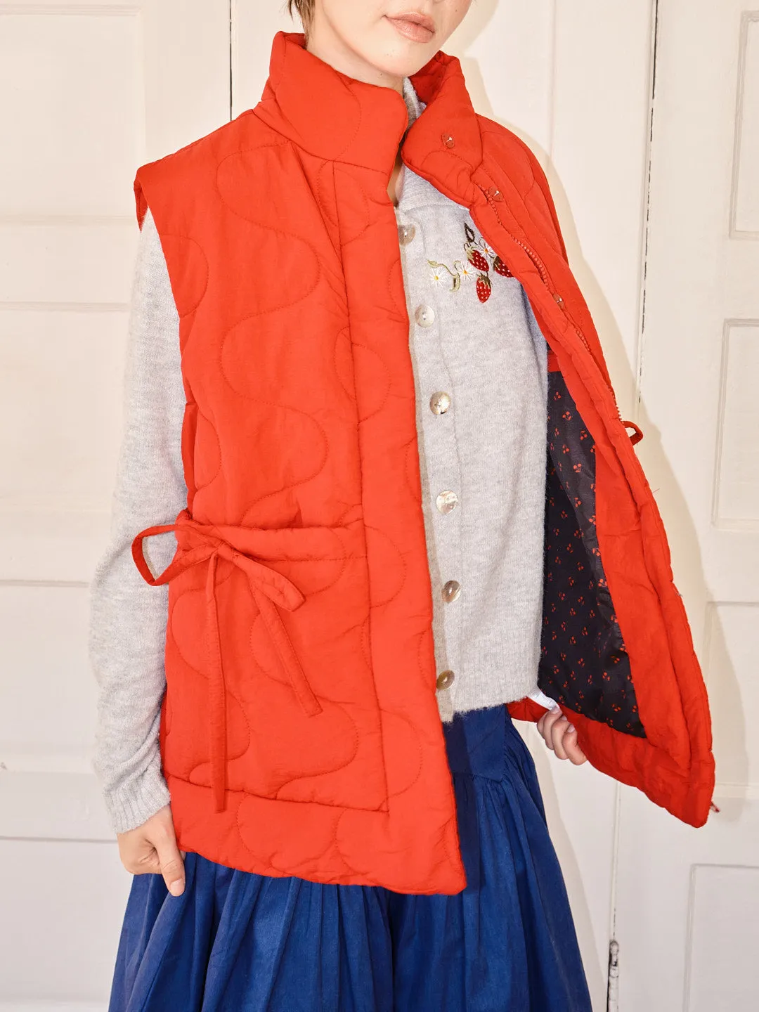 Celeste Gilet - Chili Red