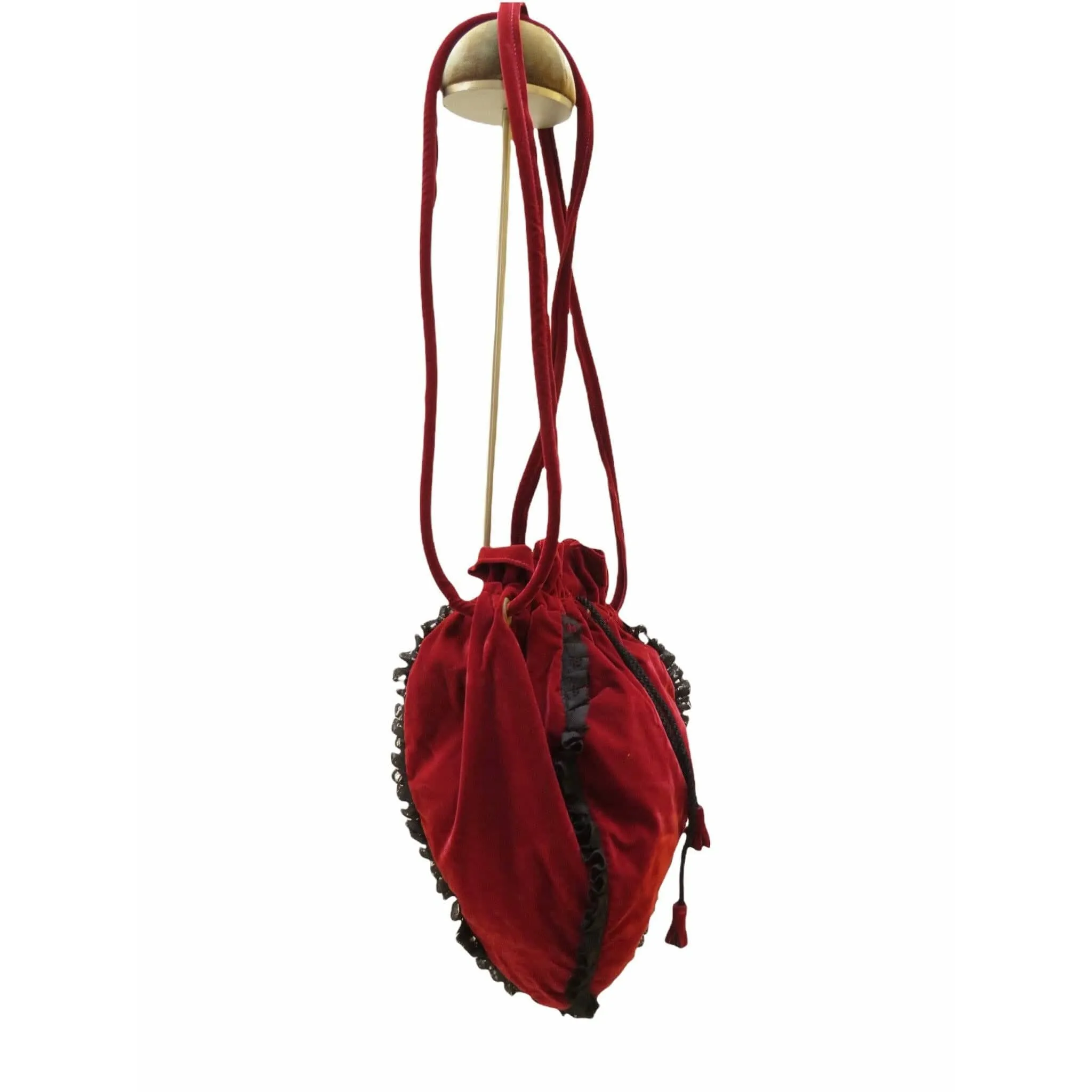 Chantal Thomass Velvet Drawstring Shoulder Bag