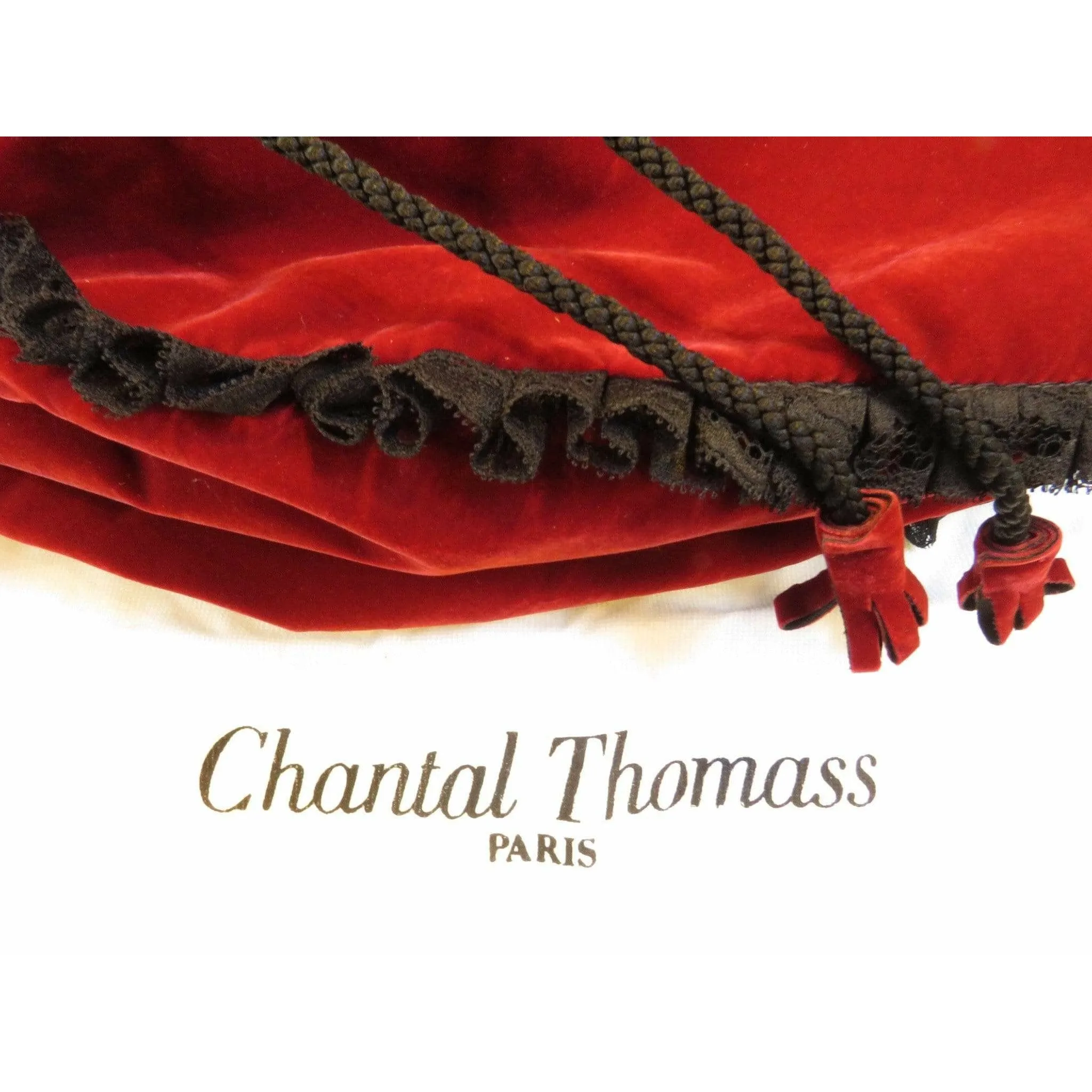 Chantal Thomass Velvet Drawstring Shoulder Bag