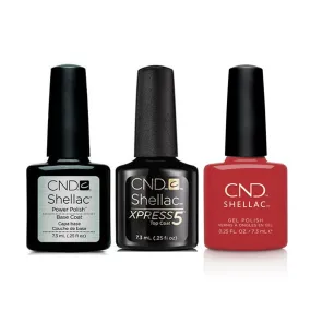 CND - Shellac Xpress5 Combo - Base, Top & Soft Flame