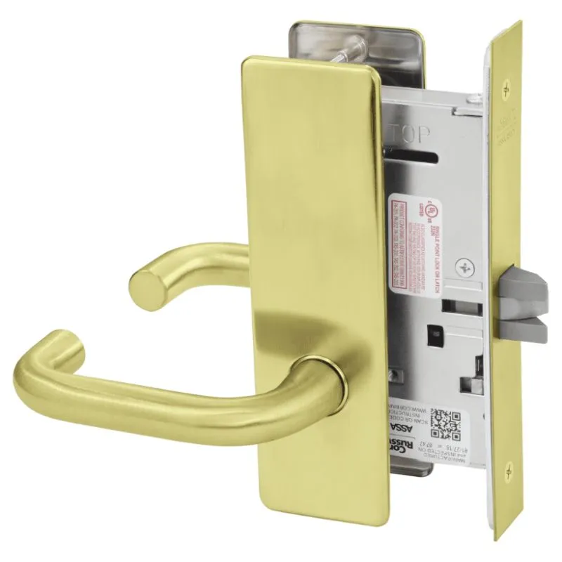 Corbin Russwin ML2010-LWM Passage or Closet Mortise Lock, Lustra Lever, M Escutcheon