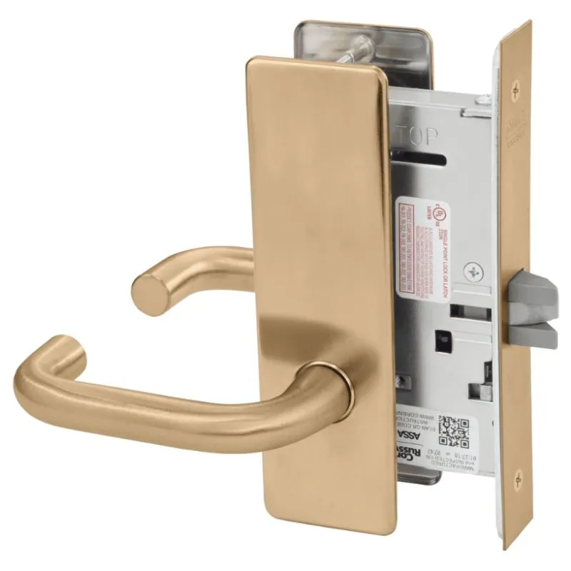 Corbin Russwin ML2010-LWM Passage or Closet Mortise Lock, Lustra Lever, M Escutcheon