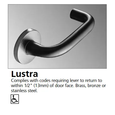 Corbin Russwin ML2010-LWM Passage or Closet Mortise Lock, Lustra Lever, M Escutcheon