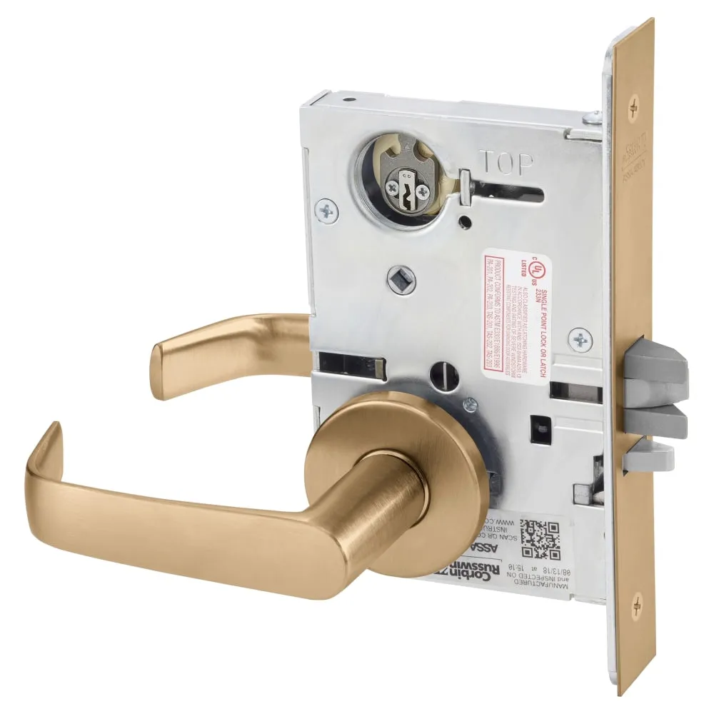 Corbin Russwin ML2055-NSA Classroom Mortise Lock, Newport Lever, A Rose