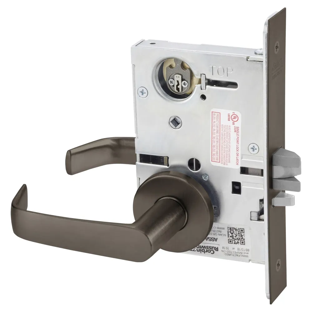 Corbin Russwin ML2055-NSA Classroom Mortise Lock, Newport Lever, A Rose